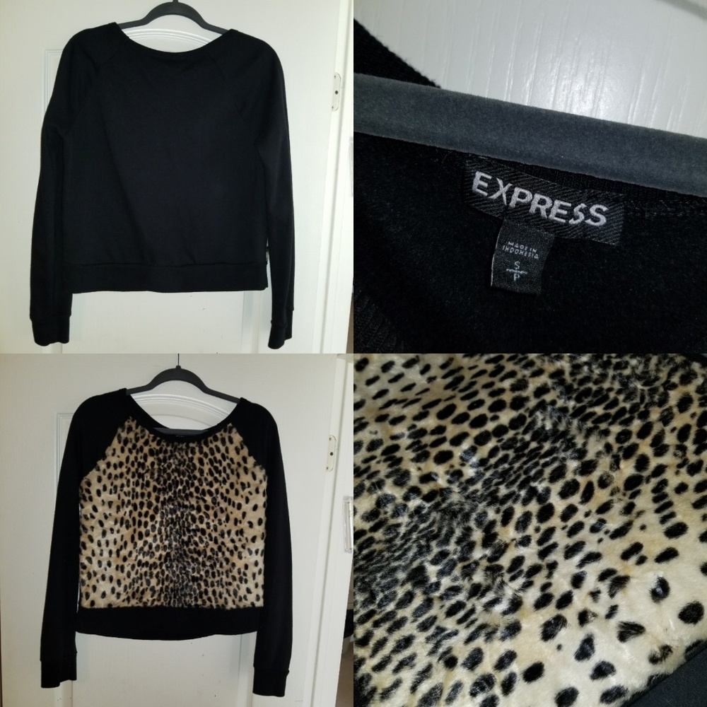Express crop sweatshirt top